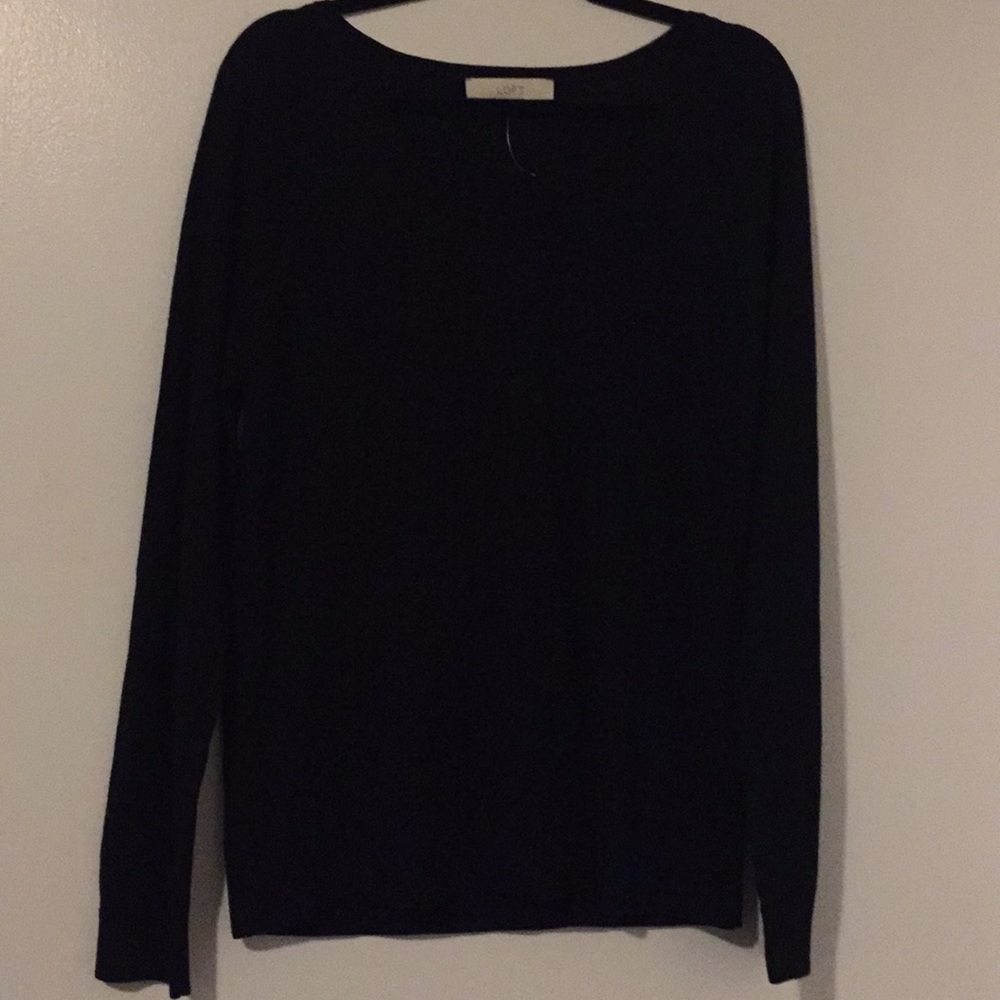 Trendy Black Sweater from LOFT